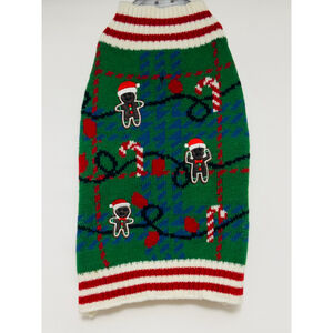 Unisex NWT Dog Cat PET POSSE Dog CHRISTMAS Sweater Size SM Green Red Candy Canes